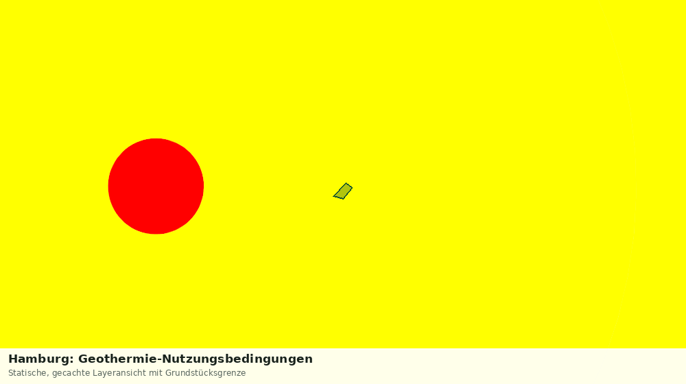 Statische Kartenansicht: Hamburg: Geothermie-Nutzungsbedingungen
