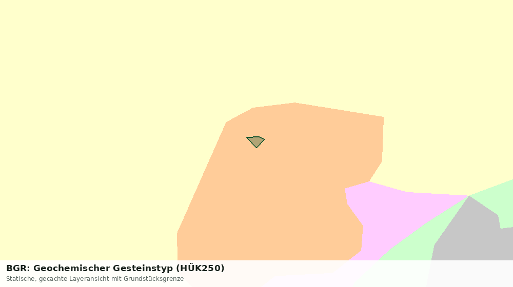 Statische Kartenansicht: BGR: Geochemischer Gesteinstyp (HÜK250)