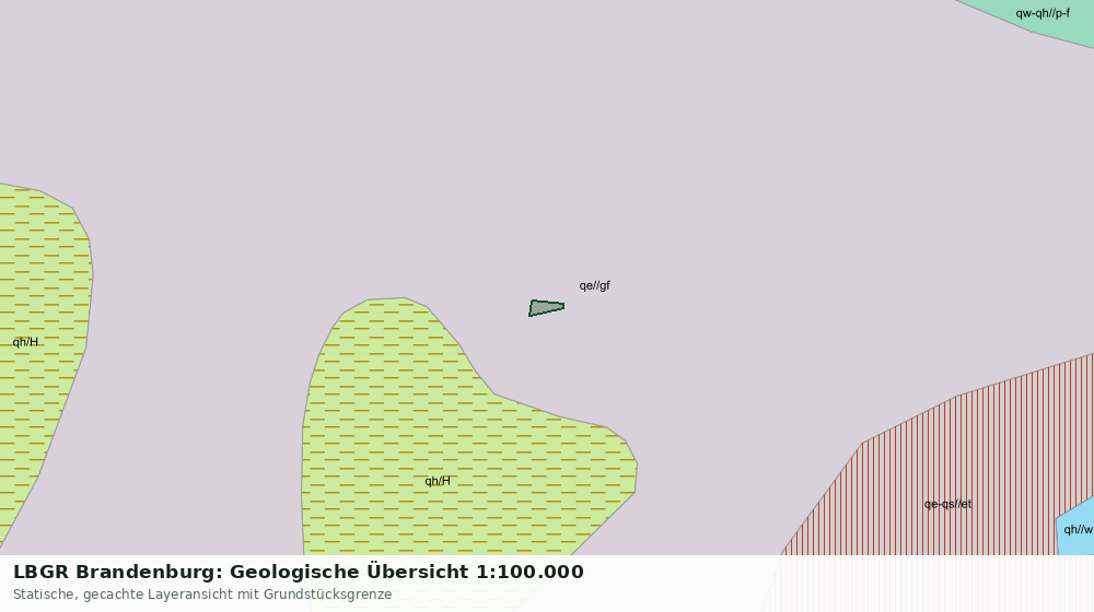 Statische Kartenansicht: LBGR Brandenburg: Geologische Übersicht 1:100.000