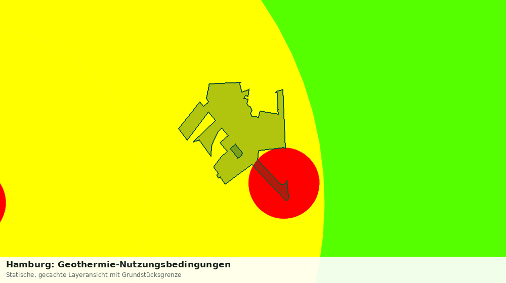 Statische Kartenansicht: Hamburg: Geothermie-Nutzungsbedingungen