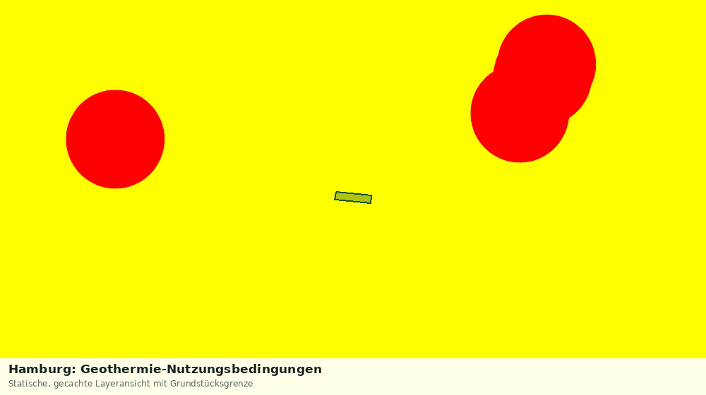 Statische Kartenansicht: Hamburg: Geothermie-Nutzungsbedingungen
