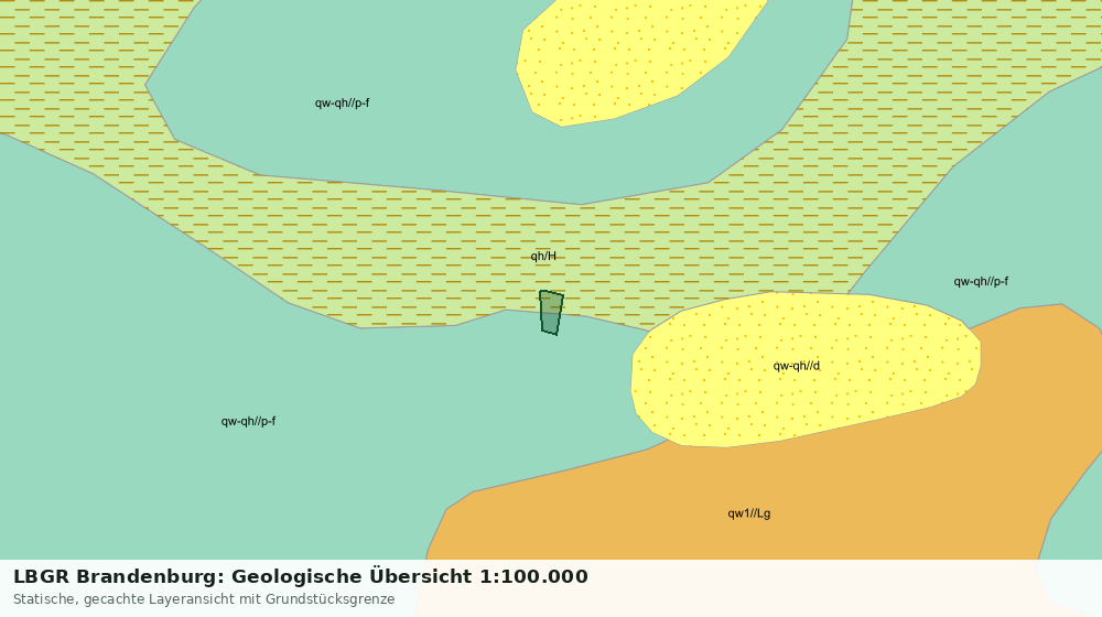 Statische Kartenansicht: LBGR Brandenburg: Geologische Übersicht 1:100.000