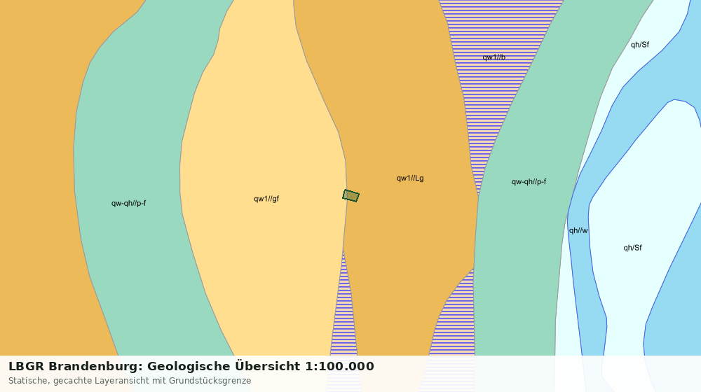 Statische Kartenansicht: LBGR Brandenburg: Geologische Übersicht 1:100.000