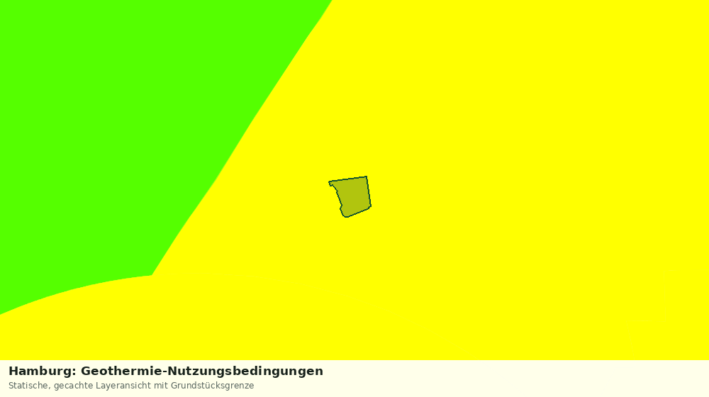 Statische Kartenansicht: Hamburg: Geothermie-Nutzungsbedingungen