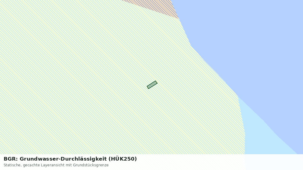 Statische Kartenansicht: BGR: Grundwasser-Durchlässigkeit (HÜK250)