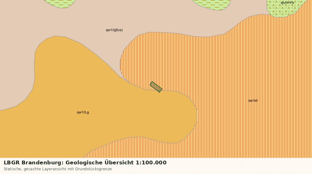Statische Kartenansicht: LBGR Brandenburg: Geologische Übersicht 1:100.000