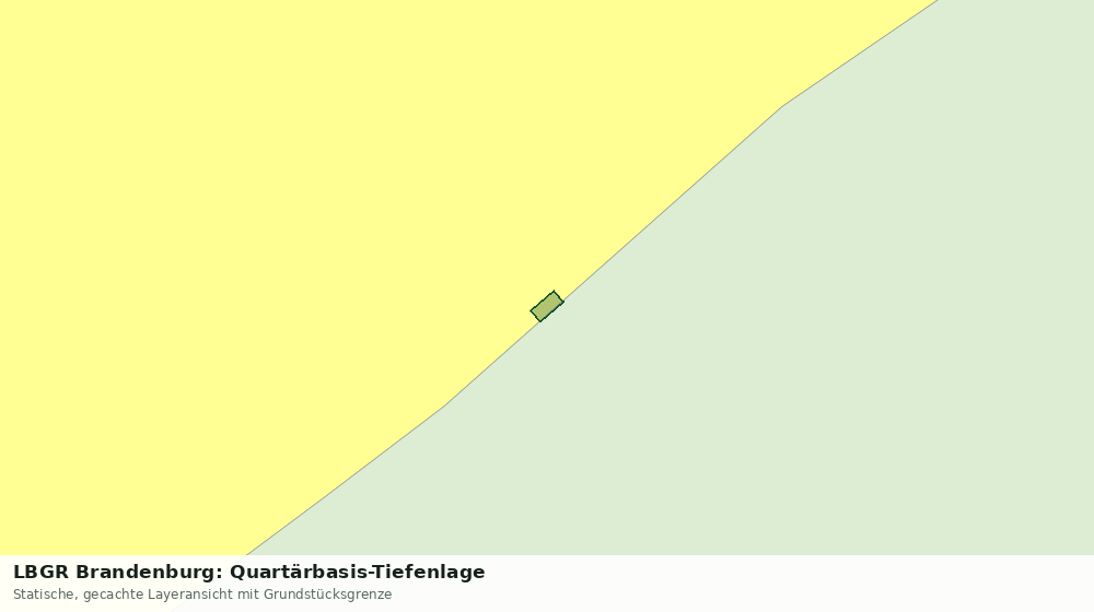 Statische Kartenansicht: LBGR Brandenburg: Quartärbasis-Tiefenlage