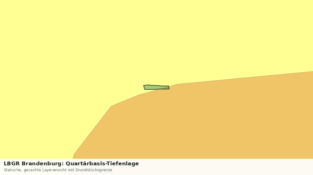 Statische Kartenansicht: LBGR Brandenburg: Quartärbasis-Tiefenlage