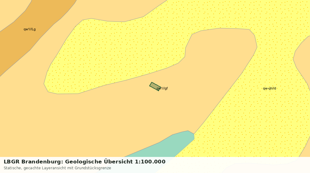 Statische Kartenansicht: LBGR Brandenburg: Geologische Übersicht 1:100.000