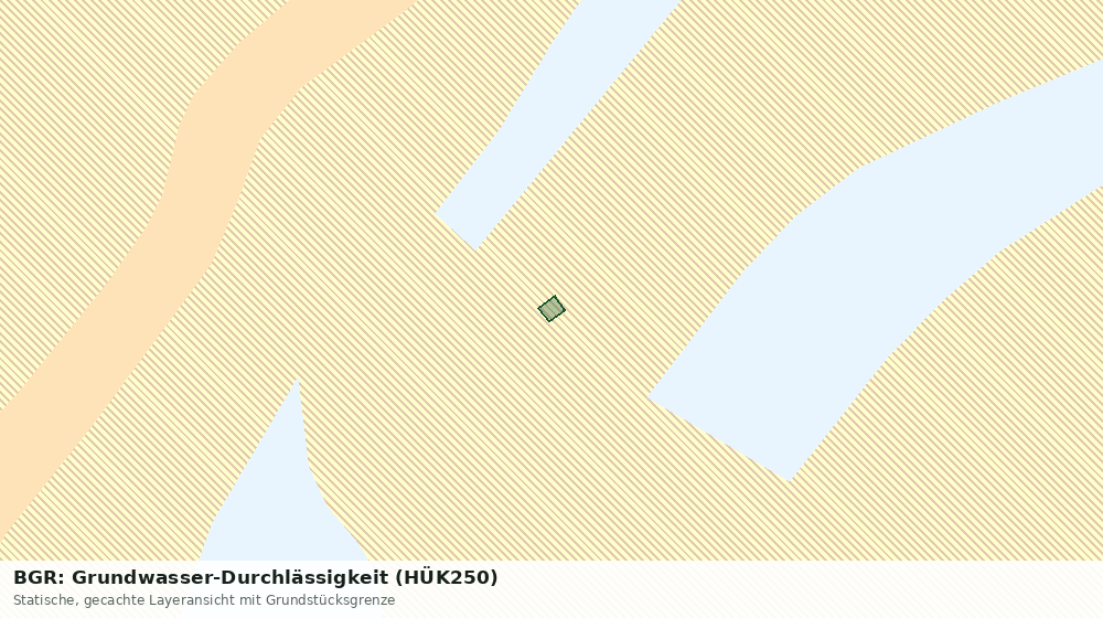 Statische Kartenansicht: BGR: Grundwasser-Durchlässigkeit (HÜK250)
