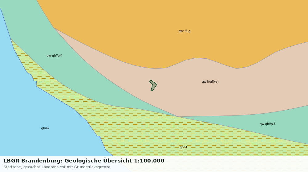 Statische Kartenansicht: LBGR Brandenburg: Geologische Übersicht 1:100.000