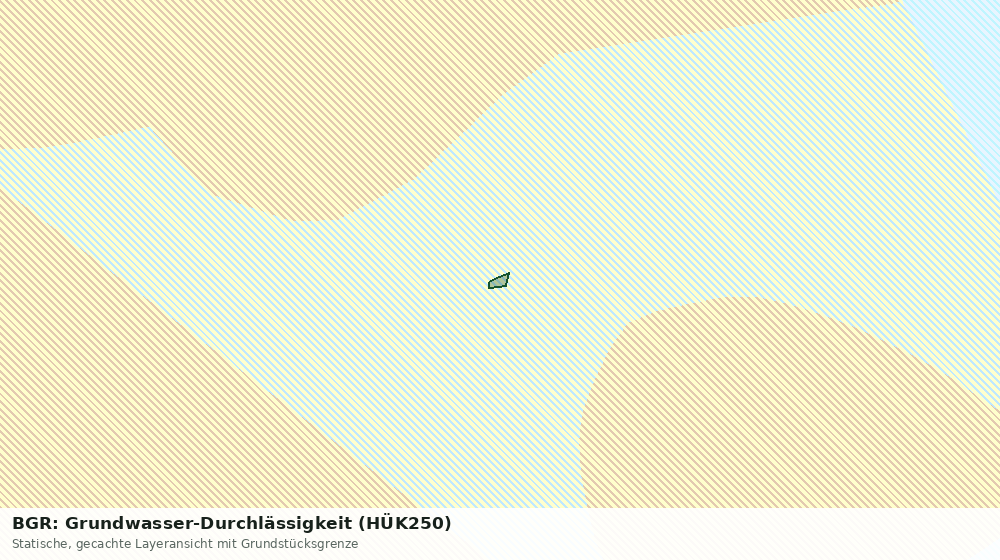 Statische Kartenansicht: BGR: Grundwasser-Durchlässigkeit (HÜK250)
