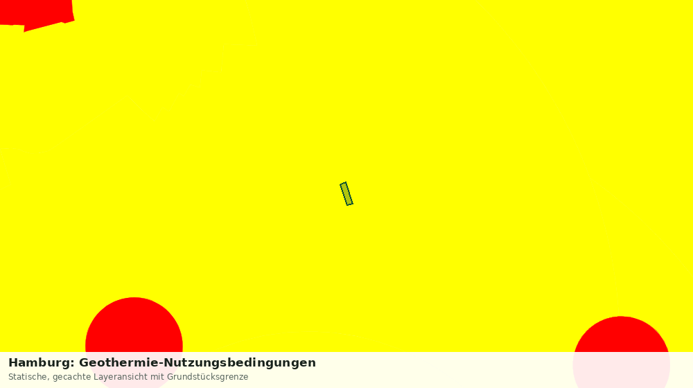 Statische Kartenansicht: Hamburg: Geothermie-Nutzungsbedingungen
