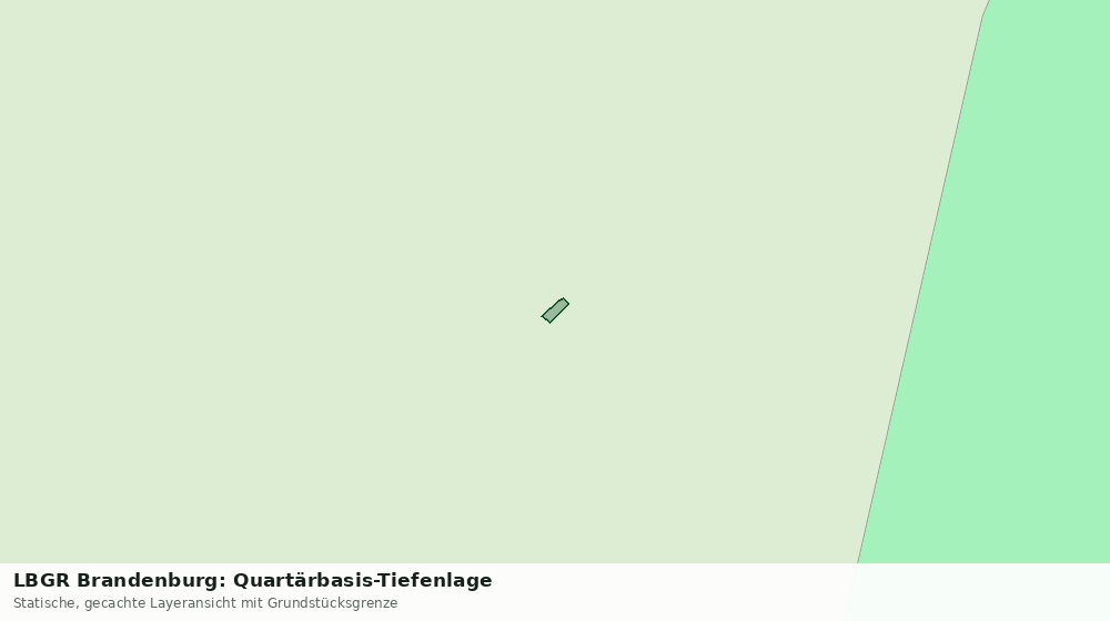 Statische Kartenansicht: LBGR Brandenburg: Quartärbasis-Tiefenlage