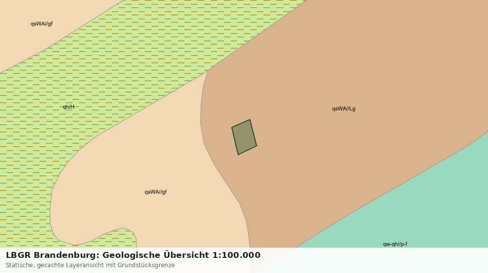 Statische Kartenansicht: LBGR Brandenburg: Geologische Übersicht 1:100.000