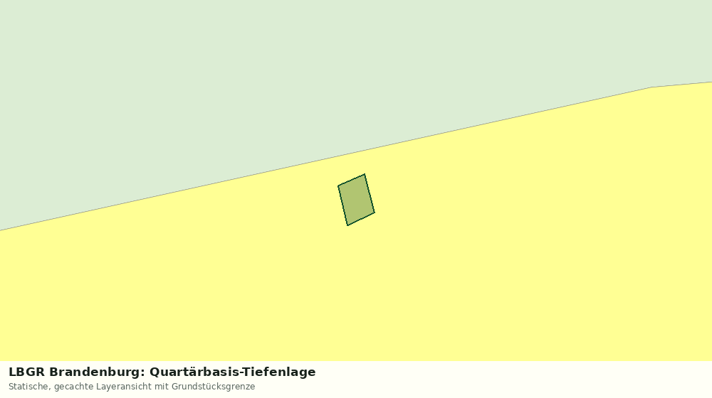 Statische Kartenansicht: LBGR Brandenburg: Quartärbasis-Tiefenlage