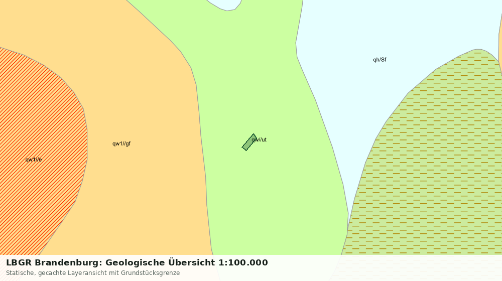 Statische Kartenansicht: LBGR Brandenburg: Geologische Übersicht 1:100.000
