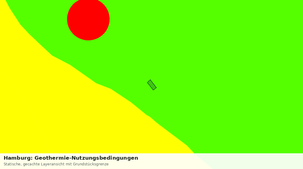 Statische Kartenansicht: Hamburg: Geothermie-Nutzungsbedingungen