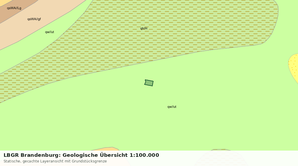Statische Kartenansicht: LBGR Brandenburg: Geologische Übersicht 1:100.000