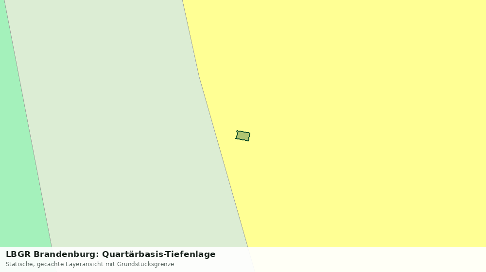 Statische Kartenansicht: LBGR Brandenburg: Quartärbasis-Tiefenlage