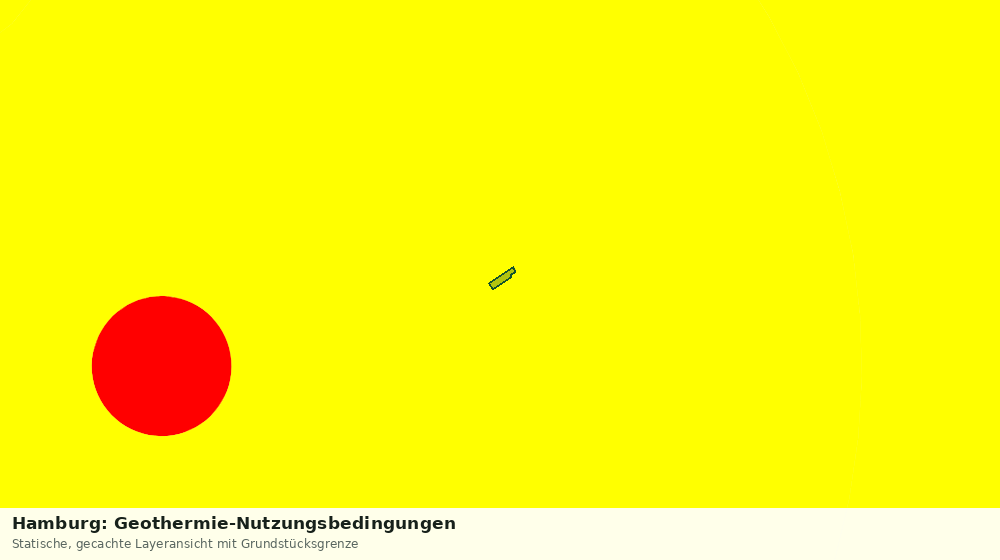 Statische Kartenansicht: Hamburg: Geothermie-Nutzungsbedingungen
