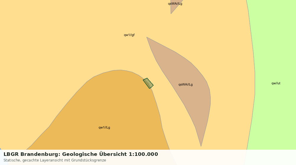 Statische Kartenansicht: LBGR Brandenburg: Geologische Übersicht 1:100.000