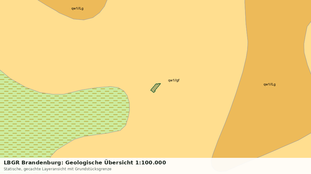 Statische Kartenansicht: LBGR Brandenburg: Geologische Übersicht 1:100.000