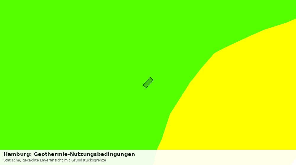 Statische Kartenansicht: Hamburg: Geothermie-Nutzungsbedingungen