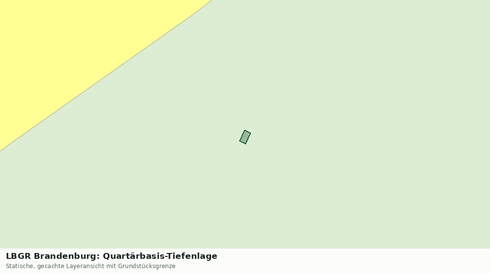 Statische Kartenansicht: LBGR Brandenburg: Quartärbasis-Tiefenlage