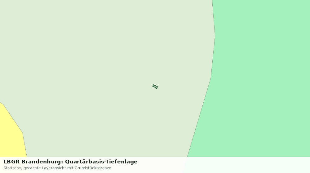 Statische Kartenansicht: LBGR Brandenburg: Quartärbasis-Tiefenlage