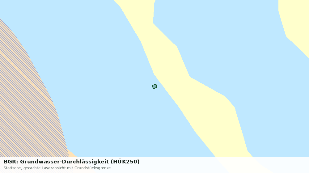 Statische Kartenansicht: BGR: Grundwasser-Durchlässigkeit (HÜK250)