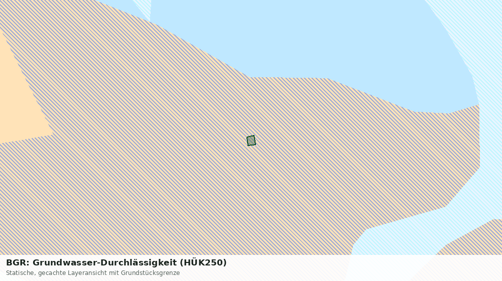 Statische Kartenansicht: BGR: Grundwasser-Durchlässigkeit (HÜK250)