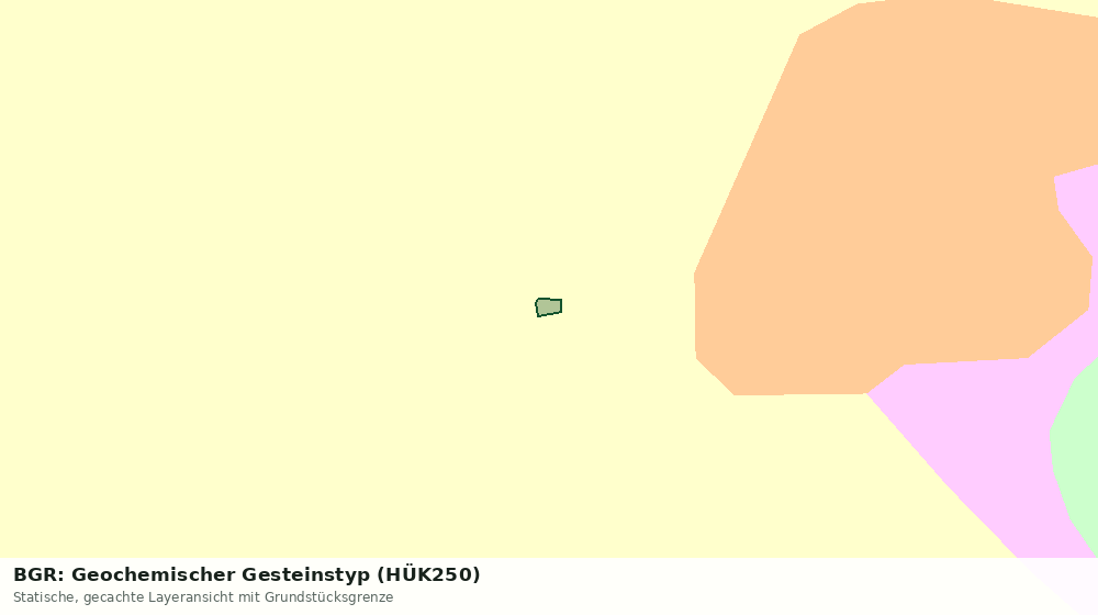 Statische Kartenansicht: BGR: Geochemischer Gesteinstyp (HÜK250)
