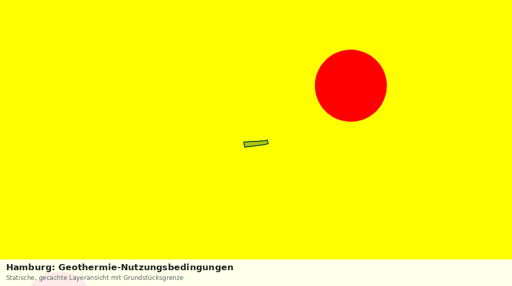 Statische Kartenansicht: Hamburg: Geothermie-Nutzungsbedingungen
