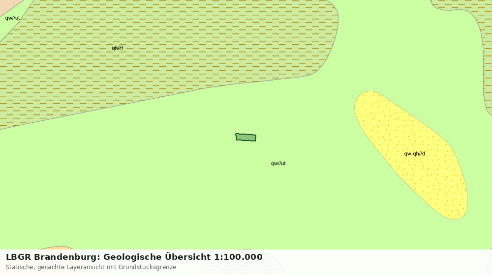 Statische Kartenansicht: LBGR Brandenburg: Geologische Übersicht 1:100.000