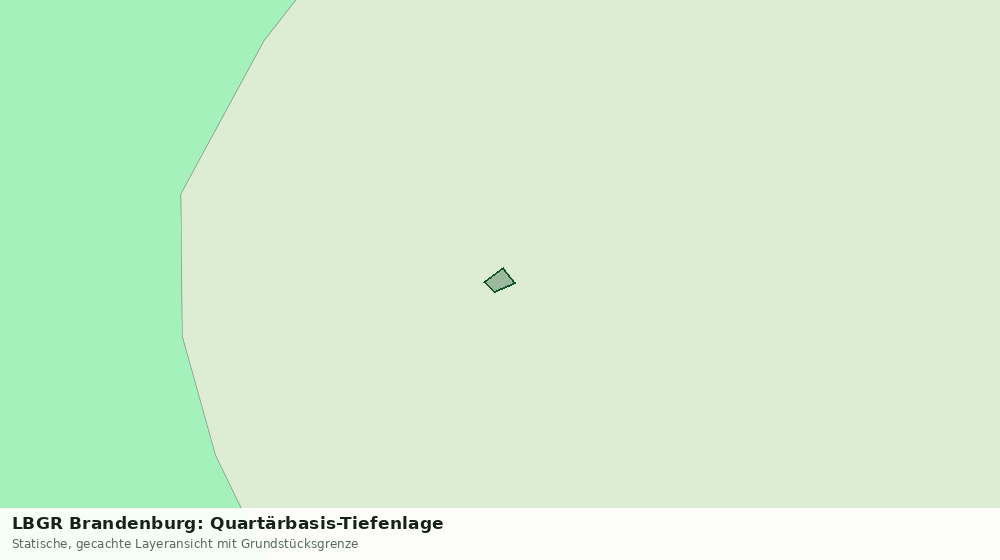 Statische Kartenansicht: LBGR Brandenburg: Quartärbasis-Tiefenlage