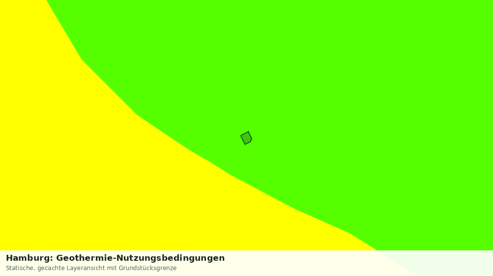 Statische Kartenansicht: Hamburg: Geothermie-Nutzungsbedingungen
