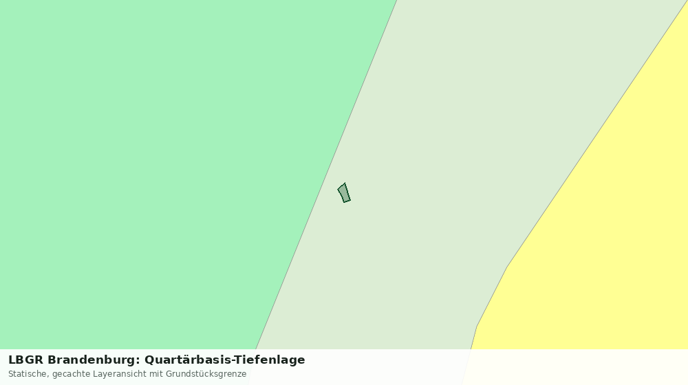 Statische Kartenansicht: LBGR Brandenburg: Quartärbasis-Tiefenlage