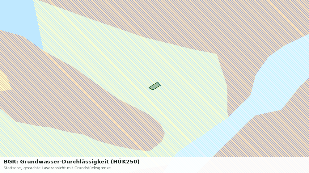 Statische Kartenansicht: BGR: Grundwasser-Durchlässigkeit (HÜK250)