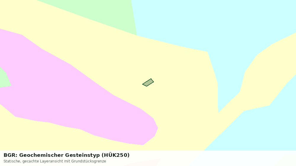 Statische Kartenansicht: BGR: Geochemischer Gesteinstyp (HÜK250)