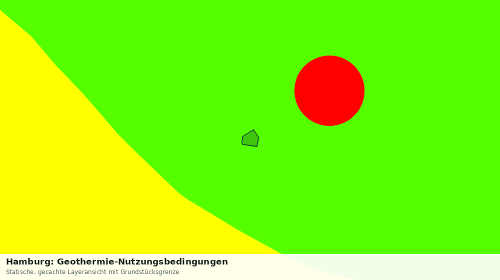 Statische Kartenansicht: Hamburg: Geothermie-Nutzungsbedingungen