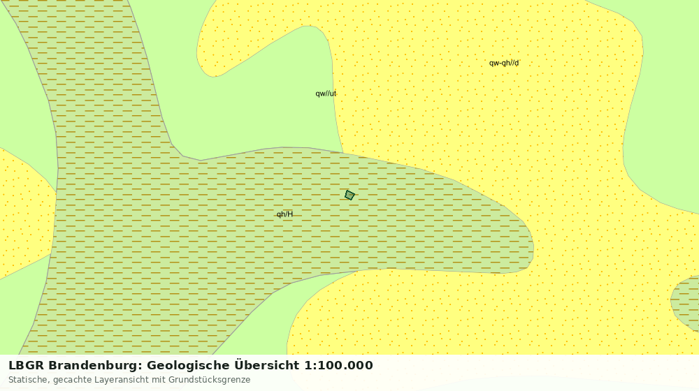 Statische Kartenansicht: LBGR Brandenburg: Geologische Übersicht 1:100.000
