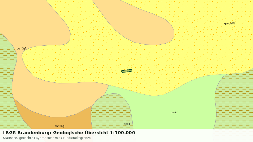 Statische Kartenansicht: LBGR Brandenburg: Geologische Übersicht 1:100.000
