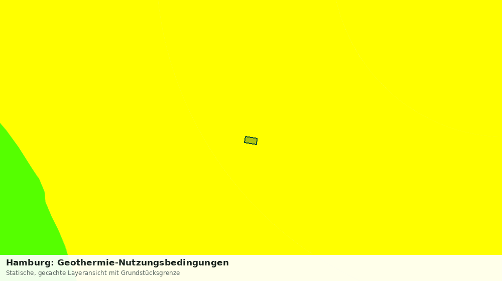 Statische Kartenansicht: Hamburg: Geothermie-Nutzungsbedingungen