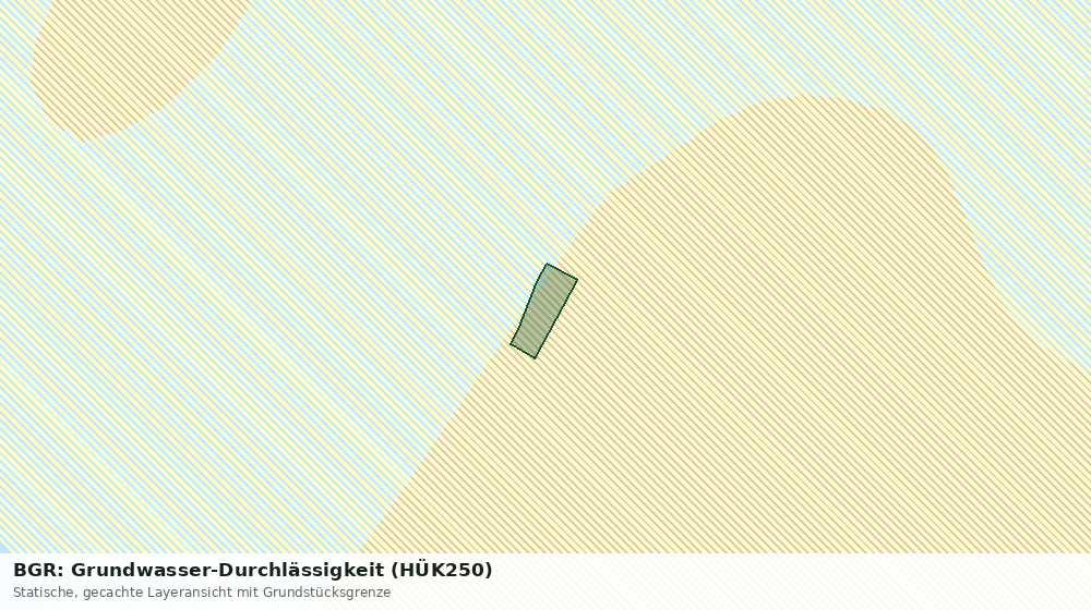 Statische Kartenansicht: BGR: Grundwasser-Durchlässigkeit (HÜK250)