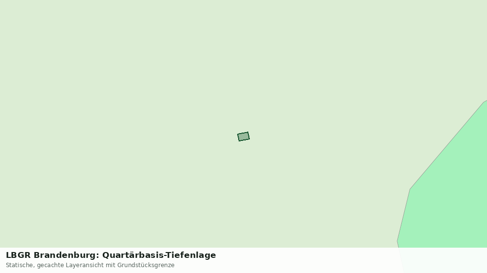 Statische Kartenansicht: LBGR Brandenburg: Quartärbasis-Tiefenlage