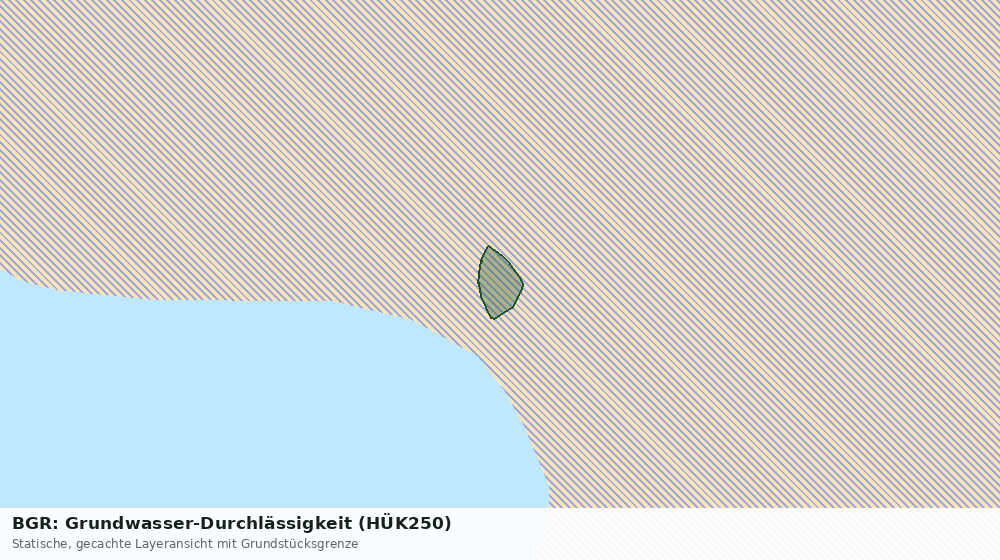 Statische Kartenansicht: BGR: Grundwasser-Durchlässigkeit (HÜK250)