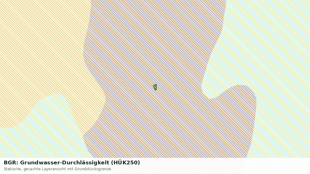 Statische Kartenansicht: BGR: Grundwasser-Durchlässigkeit (HÜK250)