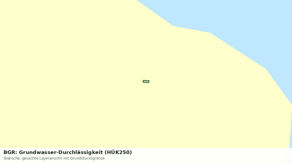 Statische Kartenansicht: BGR: Grundwasser-Durchlässigkeit (HÜK250)