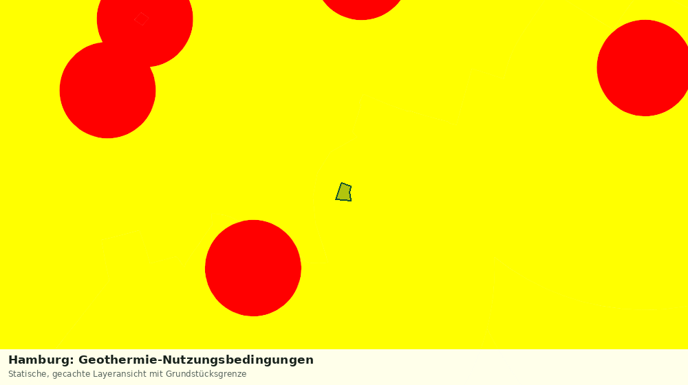 Statische Kartenansicht: Hamburg: Geothermie-Nutzungsbedingungen